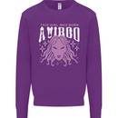 This Girl Was Born Virgo Kids Sweatshirt Jumper Purple