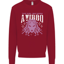This Girl Was Born Virgo Kids Sweatshirt Jumper Red