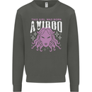 This Girl Was Born Virgo Kids Sweatshirt Jumper Storm Grey