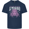 This Girl Was Born Virgo Kids T-Shirt Childrens Navy Blue