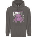 This Girl Was Born Virgo Mens 80% Cotton Hoodie Charcoal