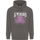 This Girl Was Born Virgo Mens 80% Cotton Hoodie Charcoal