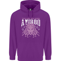 This Girl Was Born Virgo Mens 80% Cotton Hoodie Purple