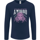 This Girl Was Born Virgo Mens Long Sleeve T-Shirt Navy Blue