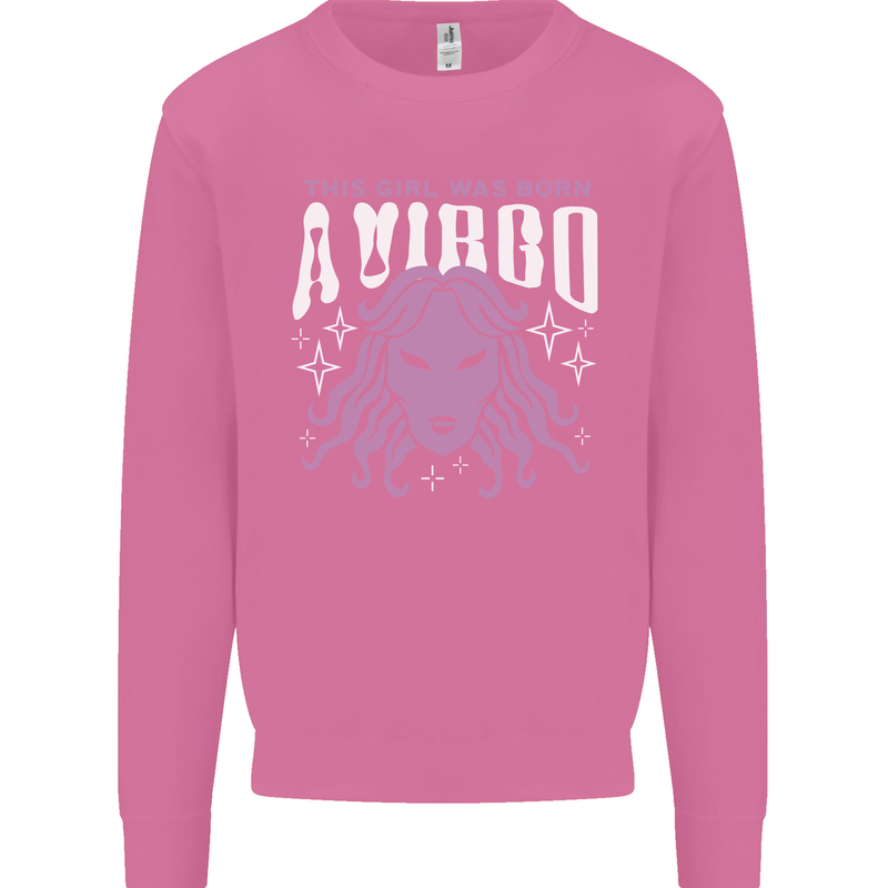 This Girl Was Born Virgo Mens Sweatshirt Jumper Azalea