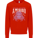 This Girl Was Born Virgo Mens Sweatshirt Jumper Bright Red