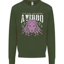 This Girl Was Born Virgo Mens Sweatshirt Jumper Forest Green