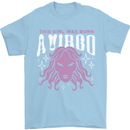This Girl Was Born Virgo Mens T-Shirt 100% Cotton Light Blue