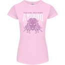 This Girl Was Born Virgo Womens Petite Cut T-Shirt Light Pink