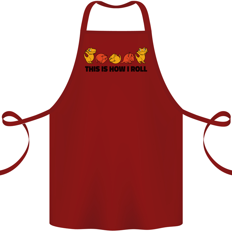 This Is How I Roll RPG Role Playing Game Cotton Apron 100% Organic Maroon
