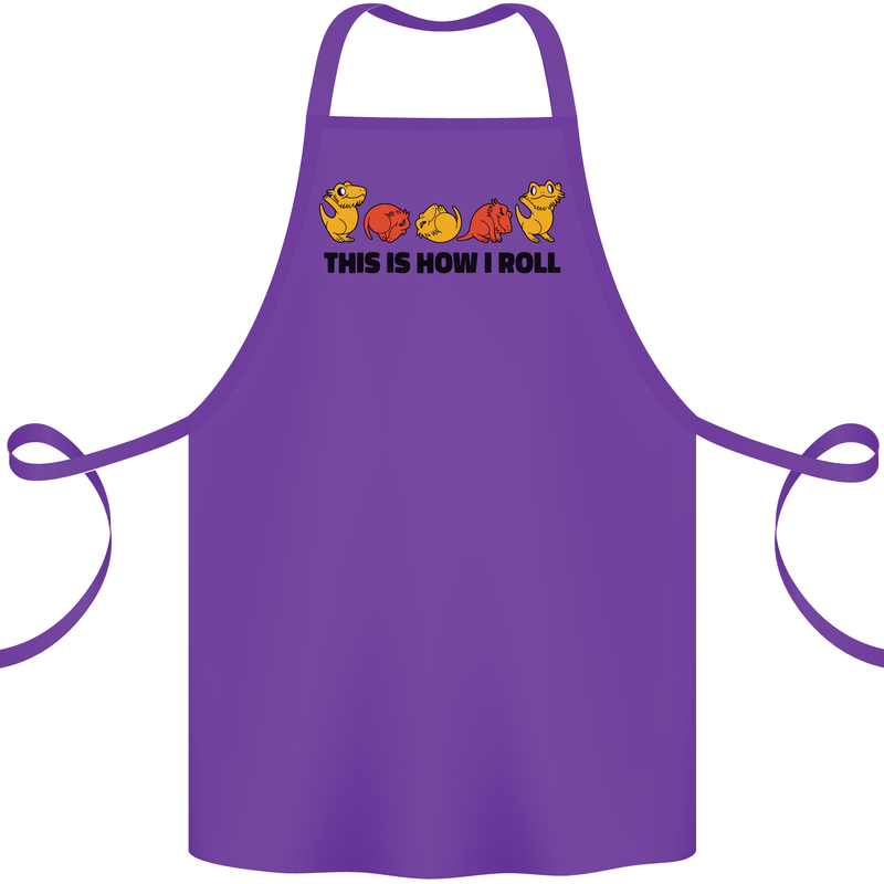 This Is How I Roll RPG Role Playing Game Cotton Apron 100% Organic Purple