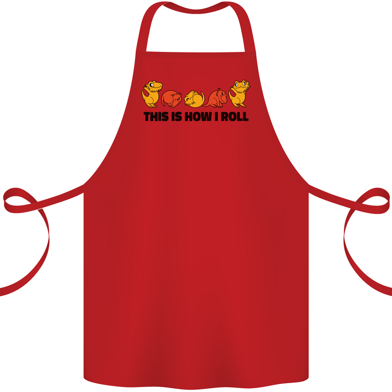 This Is How I Roll RPG Role Playing Game Cotton Apron 100% Organic Red