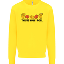This Is How I Roll RPG Role Playing Game Kids Sweatshirt Jumper Yellow