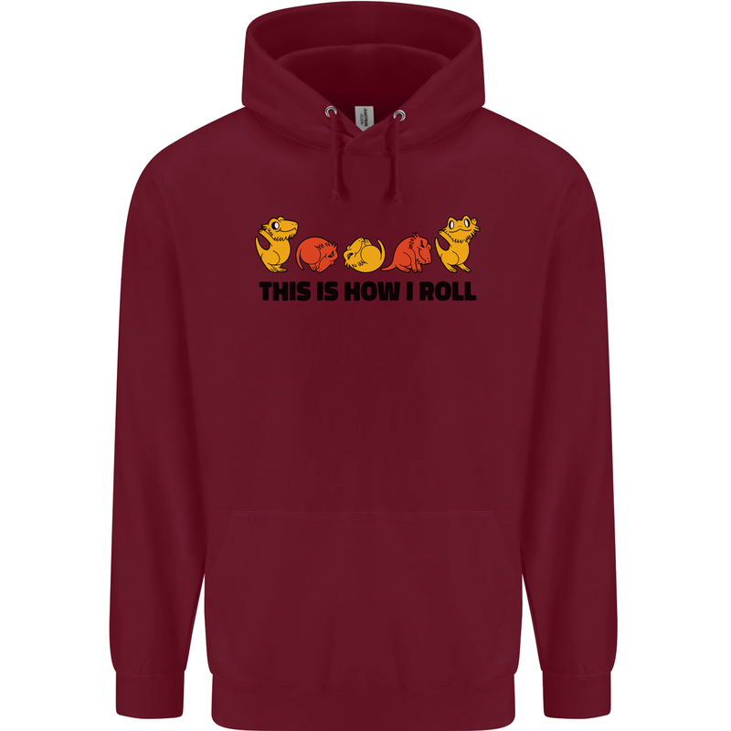 This Is How I Roll RPG Role Playing Game Mens 80% Cotton Hoodie Maroon