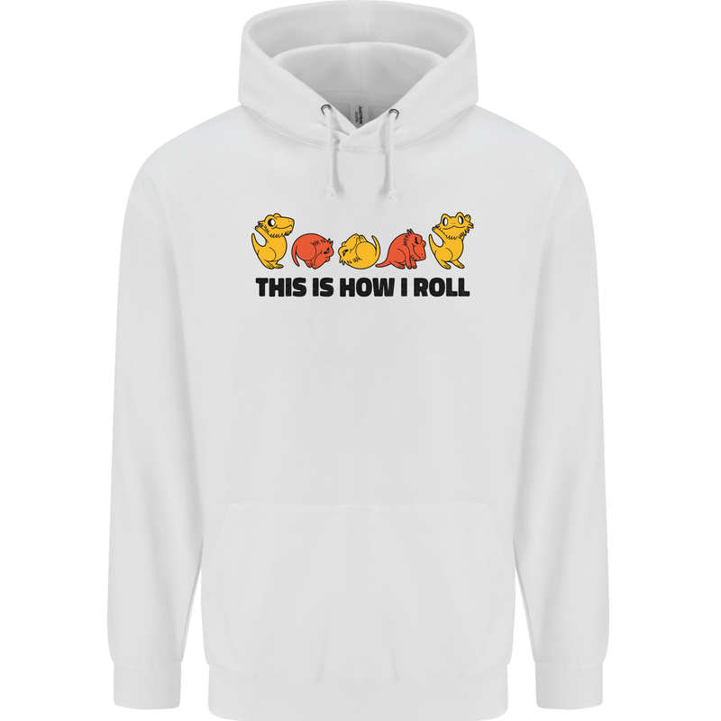 This Is How I Roll RPG Role Playing Game Mens 80% Cotton Hoodie White
