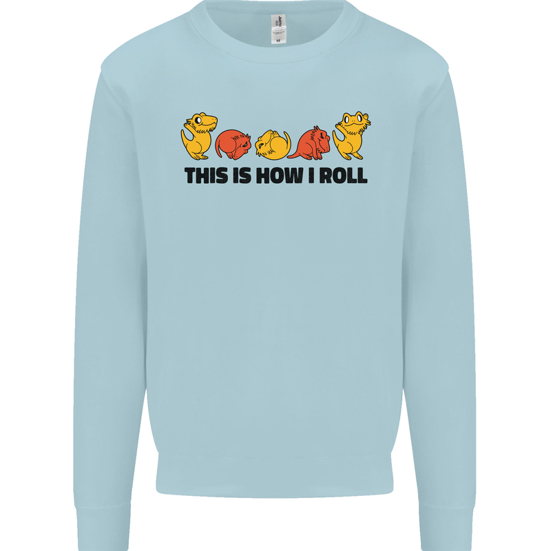 This Is How I Roll RPG Role Playing Game Mens Sweatshirt Jumper Light Blue