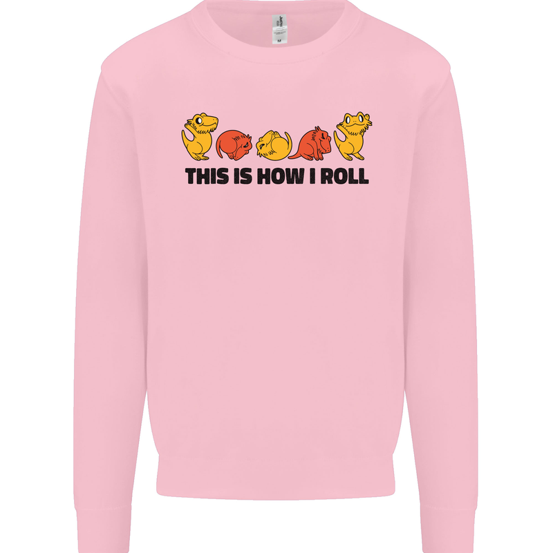 This Is How I Roll RPG Role Playing Game Mens Sweatshirt Jumper Light Pink