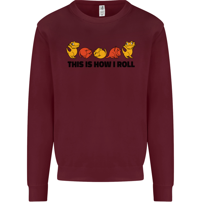 This Is How I Roll RPG Role Playing Game Mens Sweatshirt Jumper Maroon