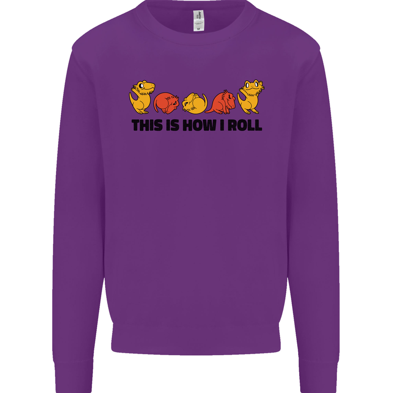 This Is How I Roll RPG Role Playing Game Mens Sweatshirt Jumper Purple