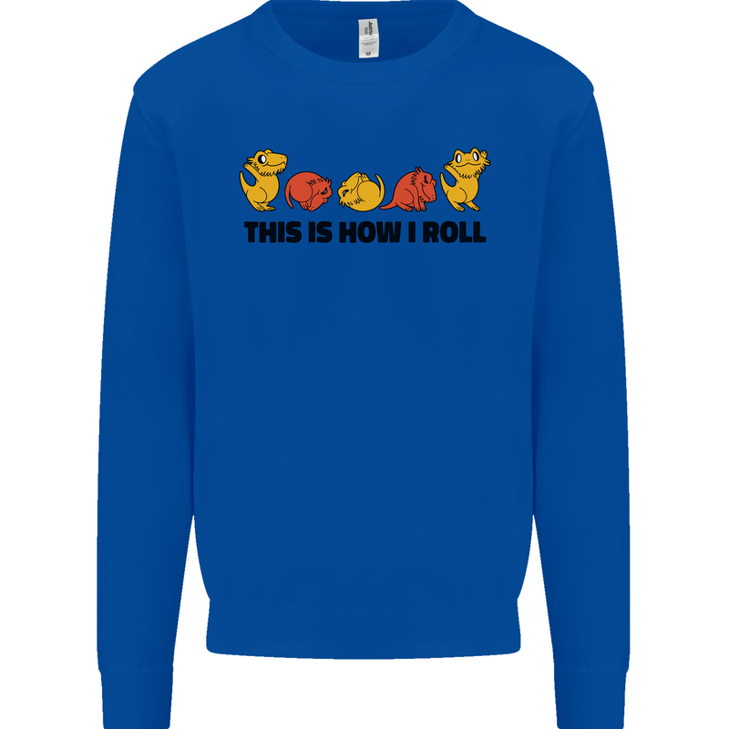 This Is How I Roll RPG Role Playing Game Mens Sweatshirt Jumper Royal Blue