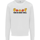 This Is How I Roll RPG Role Playing Game Mens Sweatshirt Jumper White