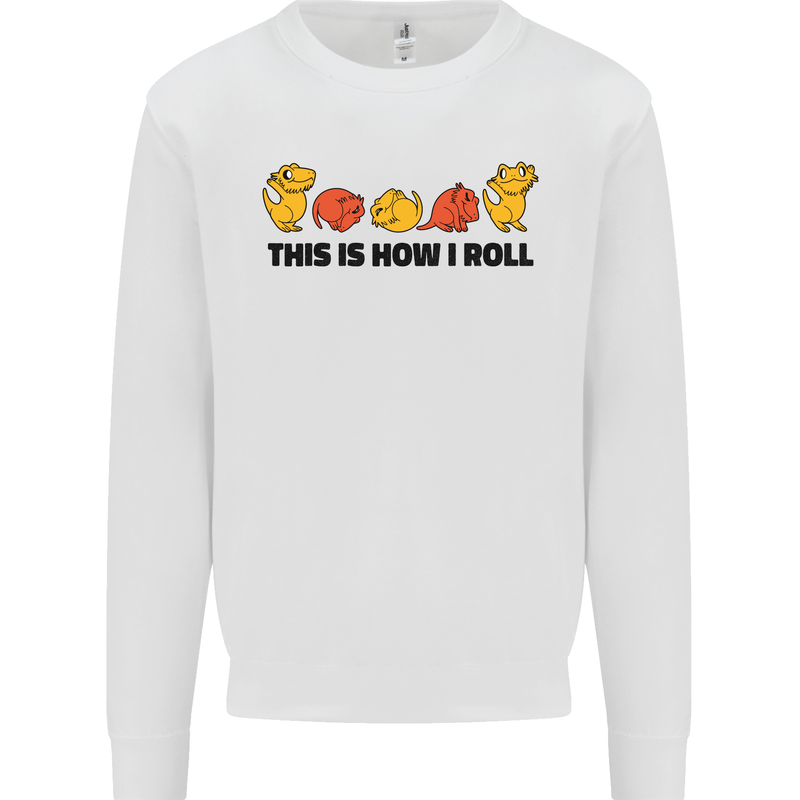 This Is How I Roll RPG Role Playing Game Mens Sweatshirt Jumper White