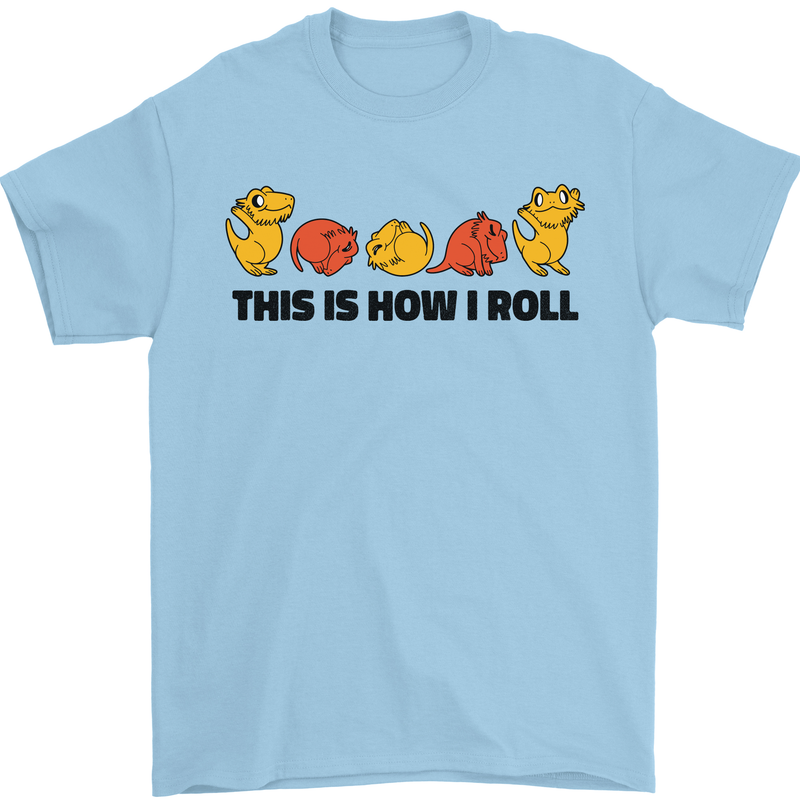 This Is How I Roll RPG Role Playing Game Mens T-Shirt Cotton Gildan Light Blue