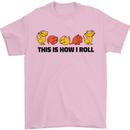 This Is How I Roll RPG Role Playing Game Mens T-Shirt Cotton Gildan Light Pink