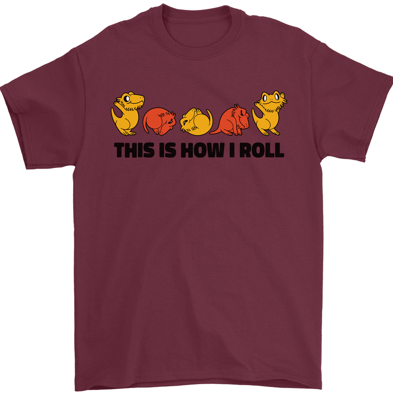 This Is How I Roll RPG Role Playing Game Mens T-Shirt Cotton Gildan Maroon