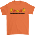 This Is How I Roll RPG Role Playing Game Mens T-Shirt Cotton Gildan Orange