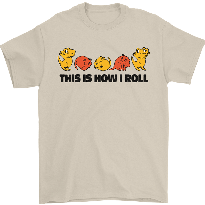 This Is How I Roll RPG Role Playing Game Mens T-Shirt Cotton Gildan Sand