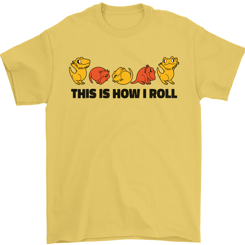 This Is How I Roll RPG Role Playing Game Mens T-Shirt Cotton Gildan Yellow