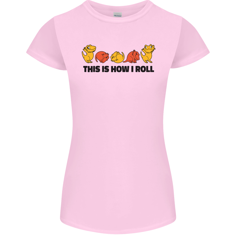 This Is How I Roll RPG Role Playing Game Womens Petite Cut T-Shirt Light Pink