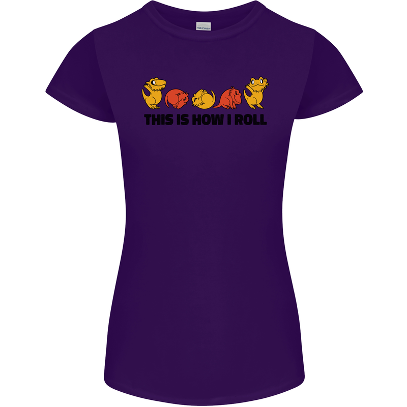This Is How I Roll RPG Role Playing Game Womens Petite Cut T-Shirt Purple