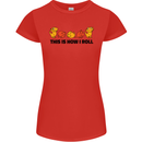 This Is How I Roll RPG Role Playing Game Womens Petite Cut T-Shirt Red