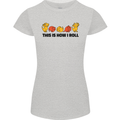 This Is How I Roll RPG Role Playing Game Womens Petite Cut T-Shirt Sports Grey