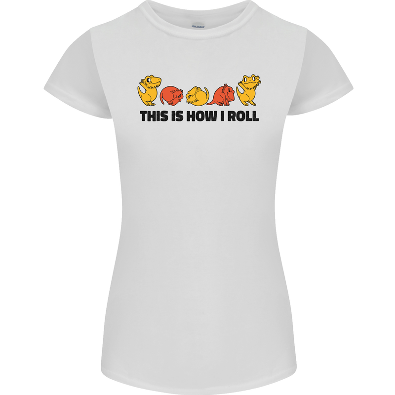 This Is How I Roll RPG Role Playing Game Womens Petite Cut T-Shirt White