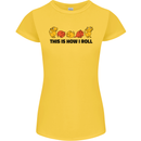 This Is How I Roll RPG Role Playing Game Womens Petite Cut T-Shirt Yellow