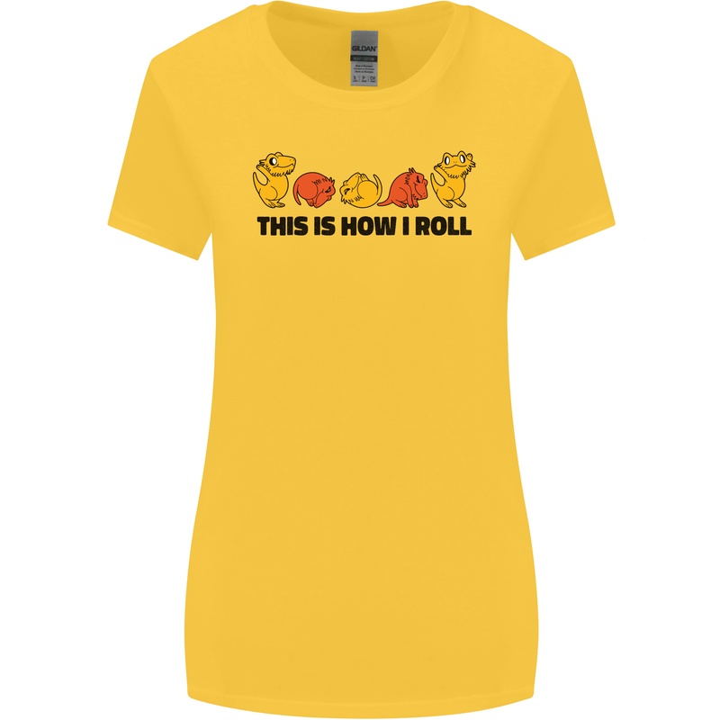 This Is How I Roll RPG Role Playing Game Womens Wider Cut T-Shirt Yellow