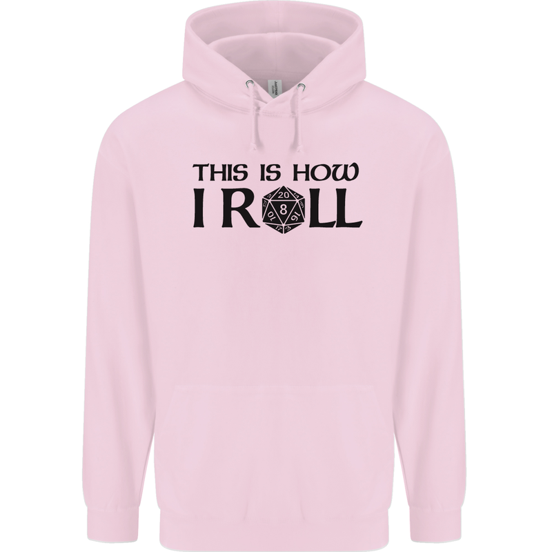 This Is How I Roll RPG Role Playing Games Childrens Kids Hoodie Light Pink