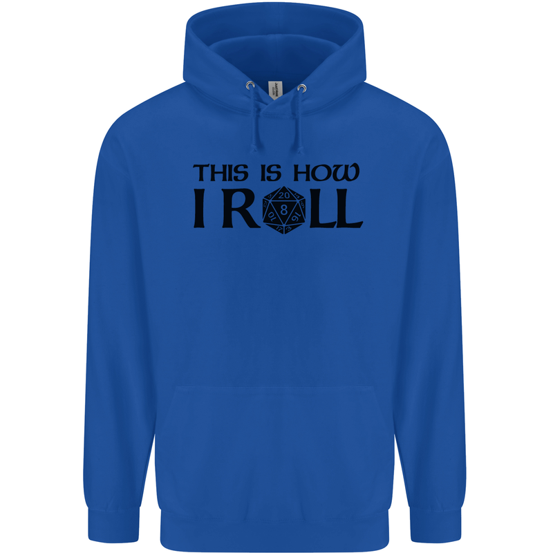 This Is How I Roll RPG Role Playing Games Childrens Kids Hoodie Royal Blue