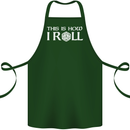 This Is How I Roll RPG Role Playing Games Cotton Apron 100% Organic Forest Green