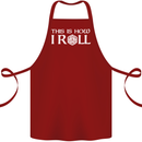 This Is How I Roll RPG Role Playing Games Cotton Apron 100% Organic Maroon