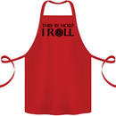 This Is How I Roll RPG Role Playing Games Cotton Apron 100% Organic Red