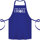 This Is How I Roll RPG Role Playing Games Cotton Apron 100% Organic Royal Blue