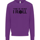 This Is How I Roll RPG Role Playing Games Kids Sweatshirt Jumper Purple