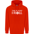 This Is How I Roll RPG Role Playing Games Mens 80% Cotton Hoodie Bright Red