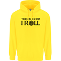This Is How I Roll RPG Role Playing Games Mens 80% Cotton Hoodie Yellow