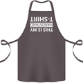 This Is My Handstand T-Shirt Gymnastics Cotton Apron 100% Organic Dark Grey