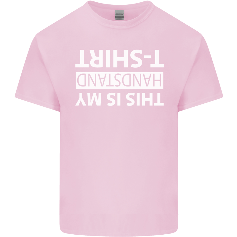 This Is My Handstand T-Shirt Gymnastics Kids T-Shirt Childrens Light Pink